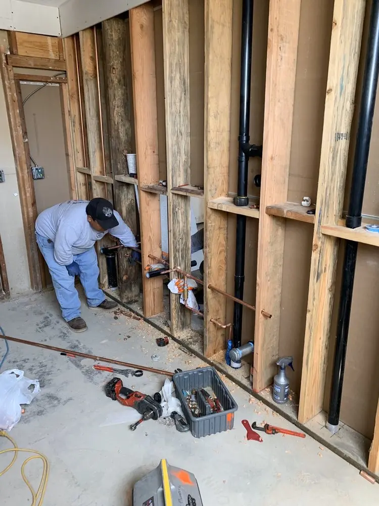 Commercial rough-in plumbing for Water Heater Replacement in Village of Brushy Creek